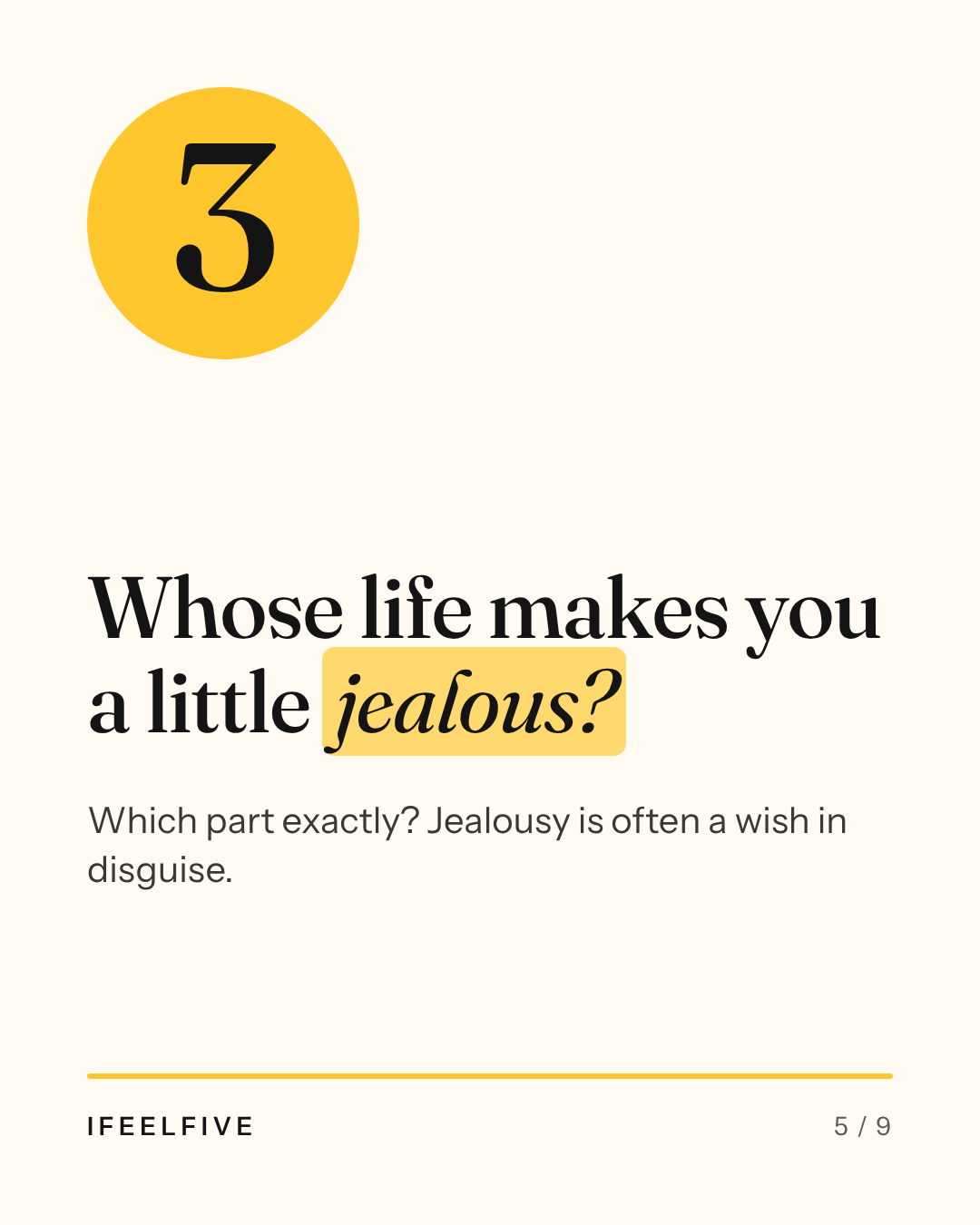 Five questions to find your Big Five for Life, card 5 of 9