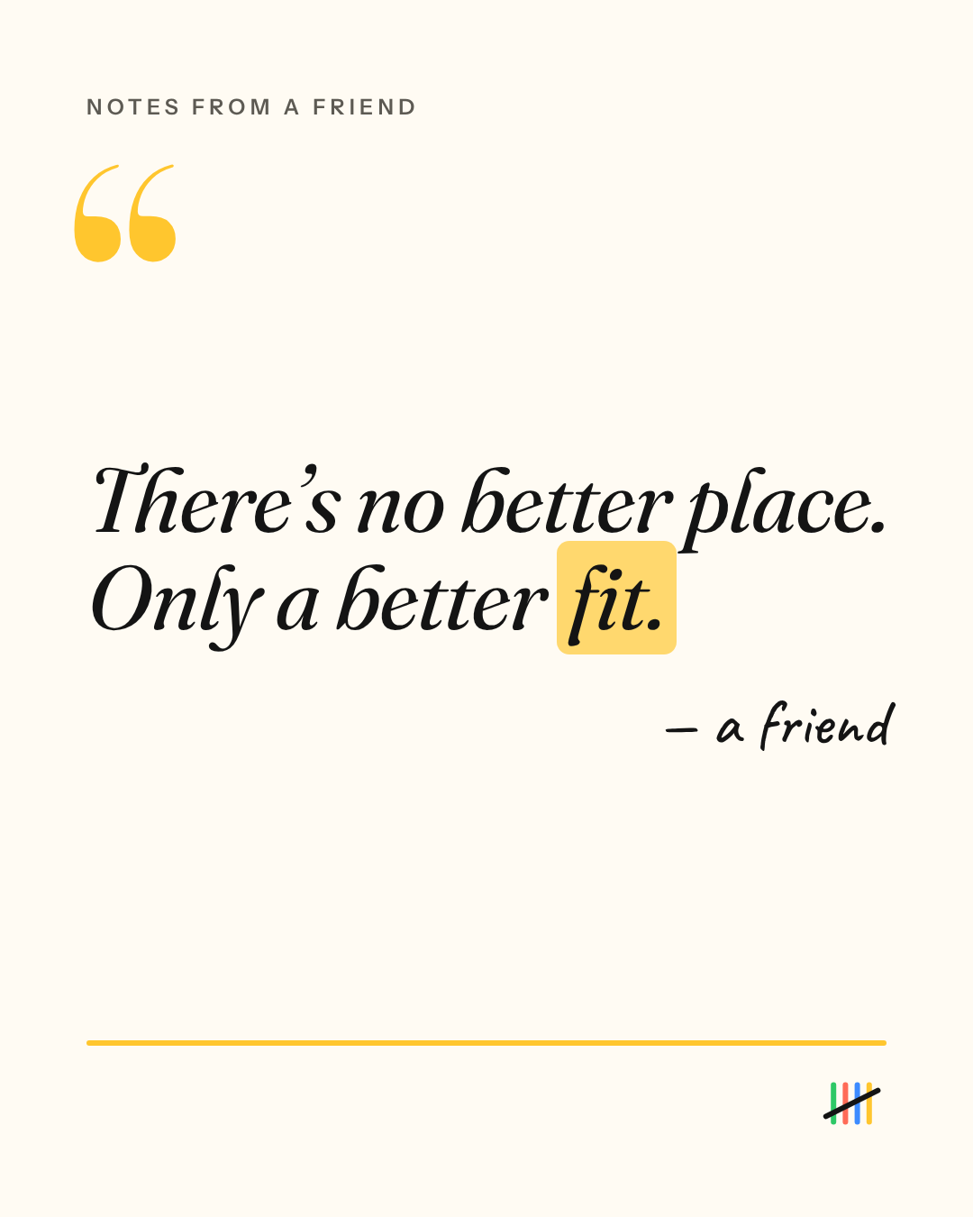 There's no better place. Only a better fit., card 1 of 8