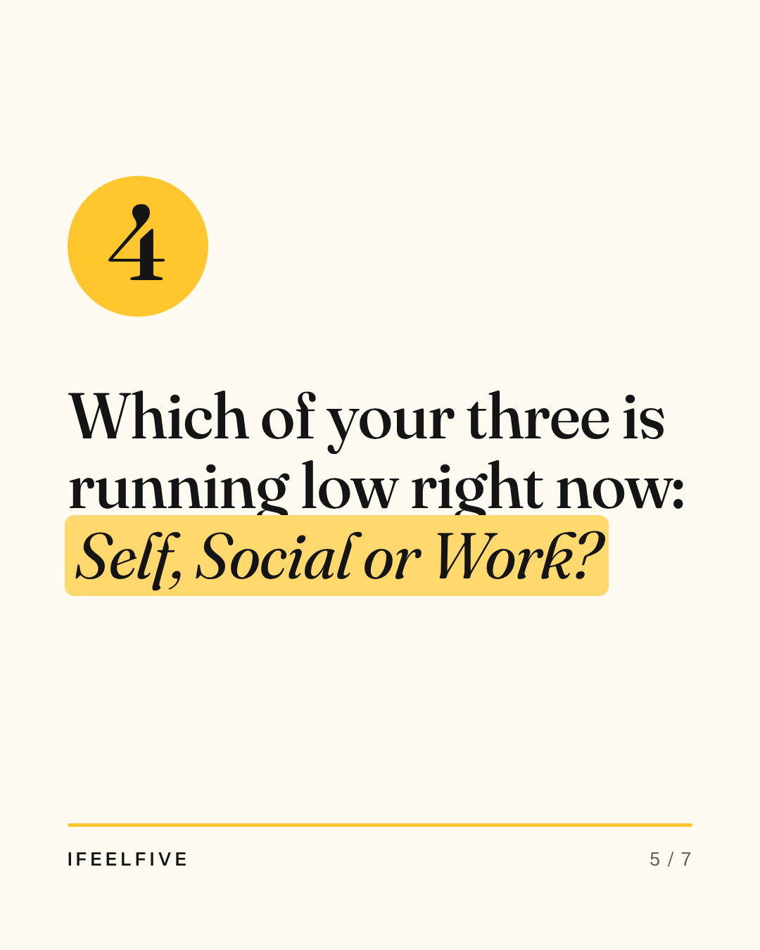 Five questions to find out what really matters to you, card 5 of 7