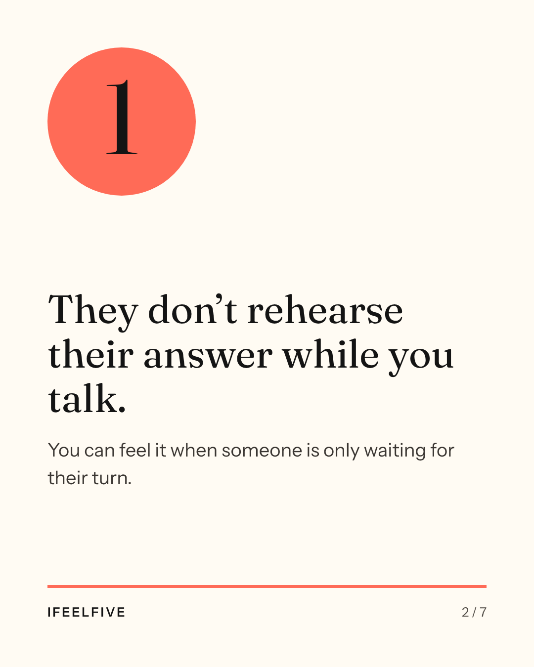 Five things the best listeners never do, card 2 of 7