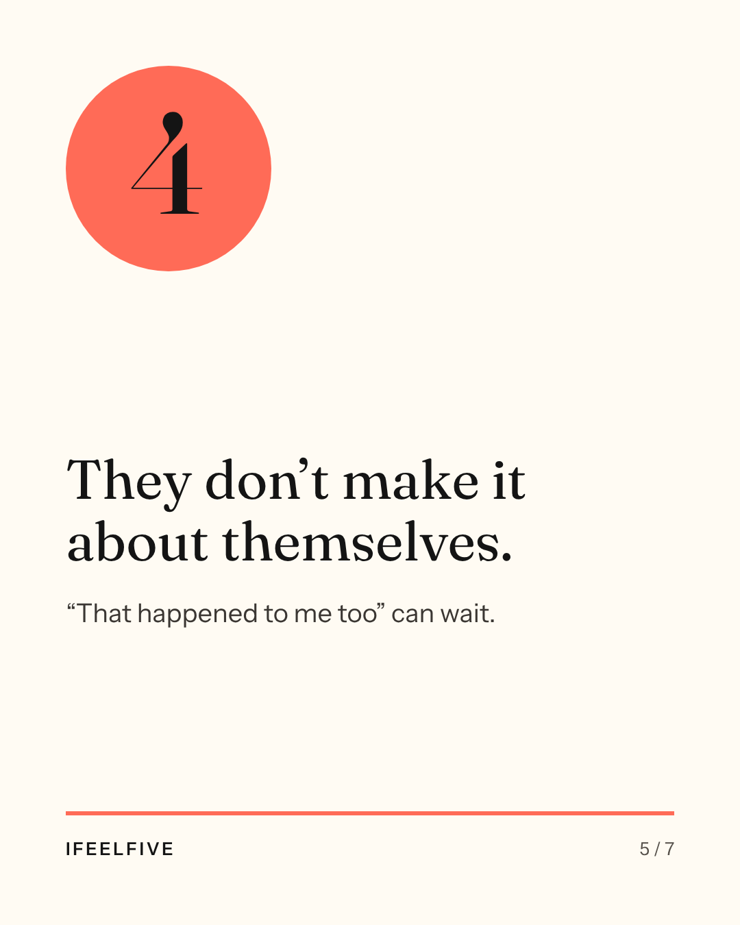 Five things the best listeners never do, card 5 of 7