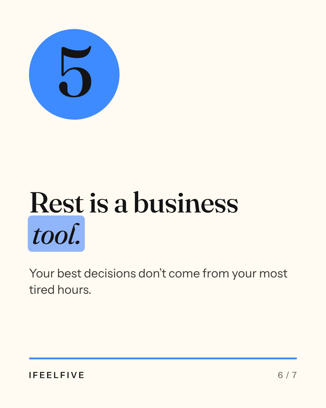 Five things I wish I'd known before my first company, card 6 of 7