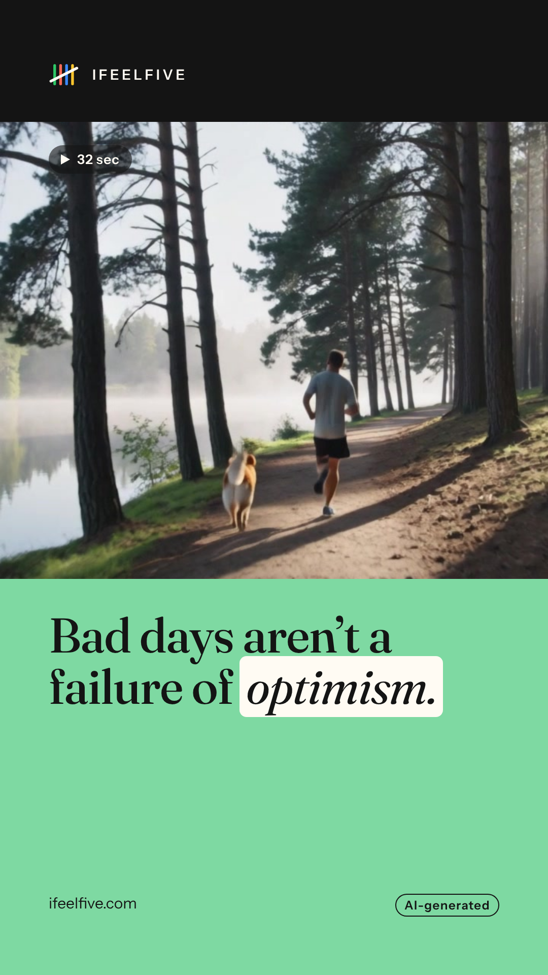 Bad days aren't a failure of optimism.: video cover