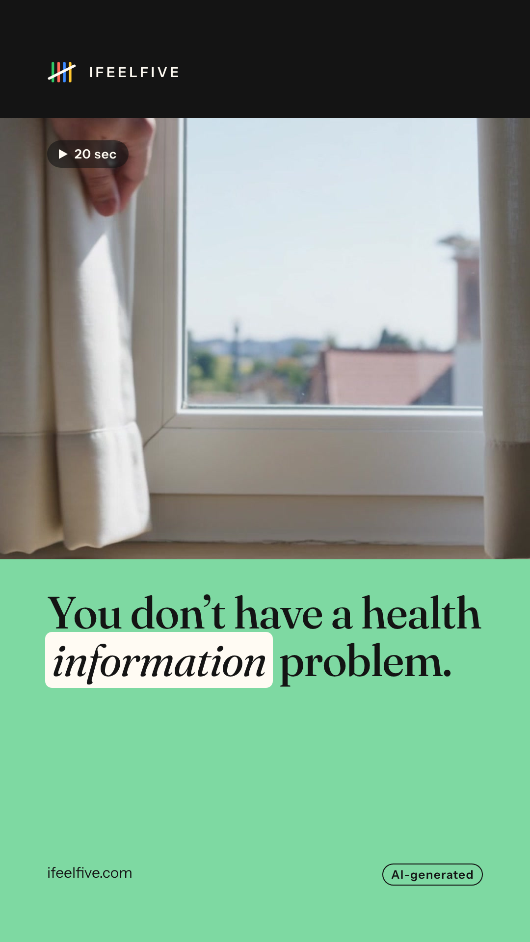 You don't have a health information problem: video cover